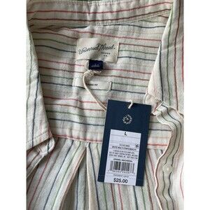 NEW w/TAGS Womens Button Up Blouse Top sz L Back to School Work Casual MSRP $25.